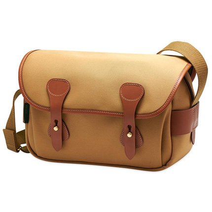 Billingham S3 Shoulder Bag in Khaki Canvas with Tan Leather