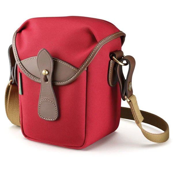 Billingham 72 Camera Bag - Burgundy Canvas, Chocolate Leather
