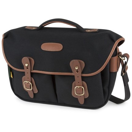 Billingham Hadley Pro 2020 Shoulder Bag - Black Canvas / Tan Leather