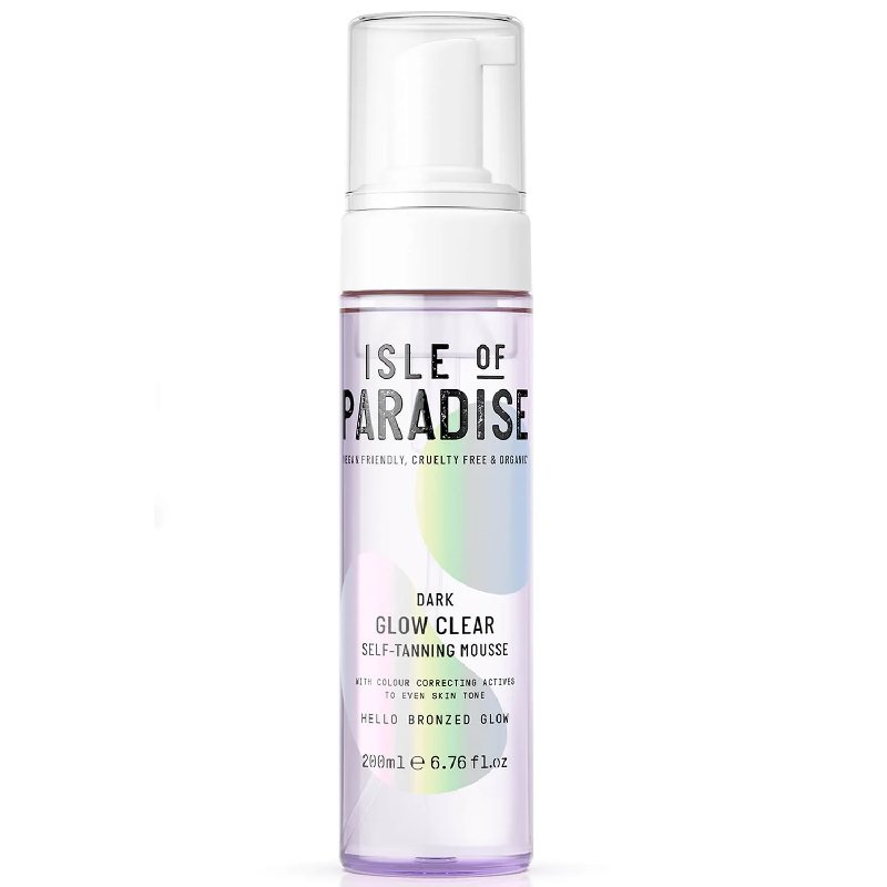Isle of Paradise Glow Clear Self-Tanning Mousse - Dark, 200ml