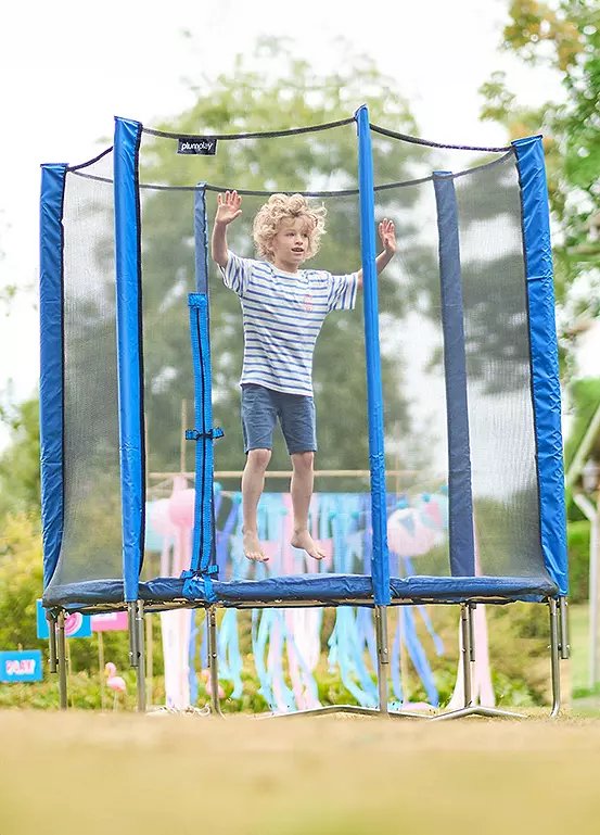 Plum Junior 6ft Trampoline with Safety Enclosure - Blue