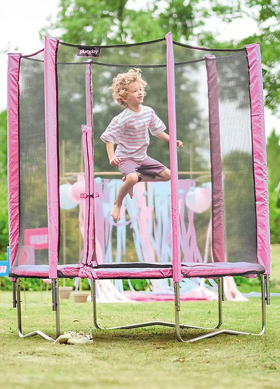 Plum Junior 6ft Trampoline and Enclosure in Pink