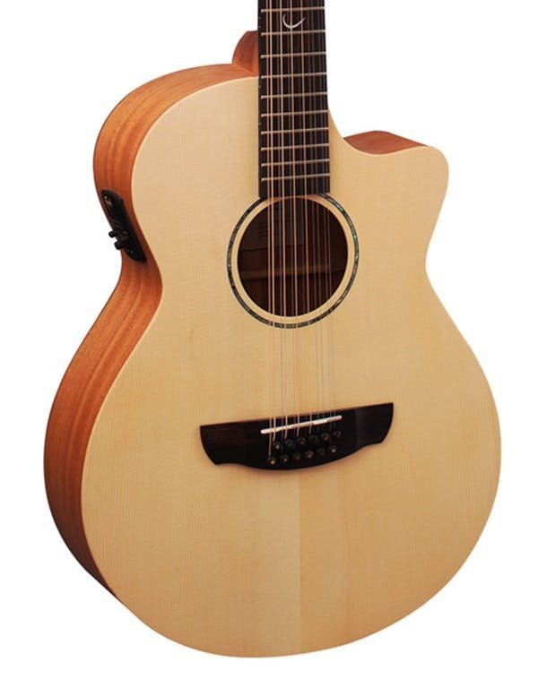 Faith Naked Venus 12 String Cutaway Electro-Acoustic Guitar with Gig Bag, Model FKV12
