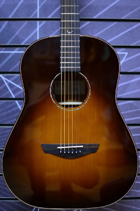 Faith FRESB45 Drop Dreadnought Electro-Acoustic Guitar with Hardcase, Classic Burst Mars