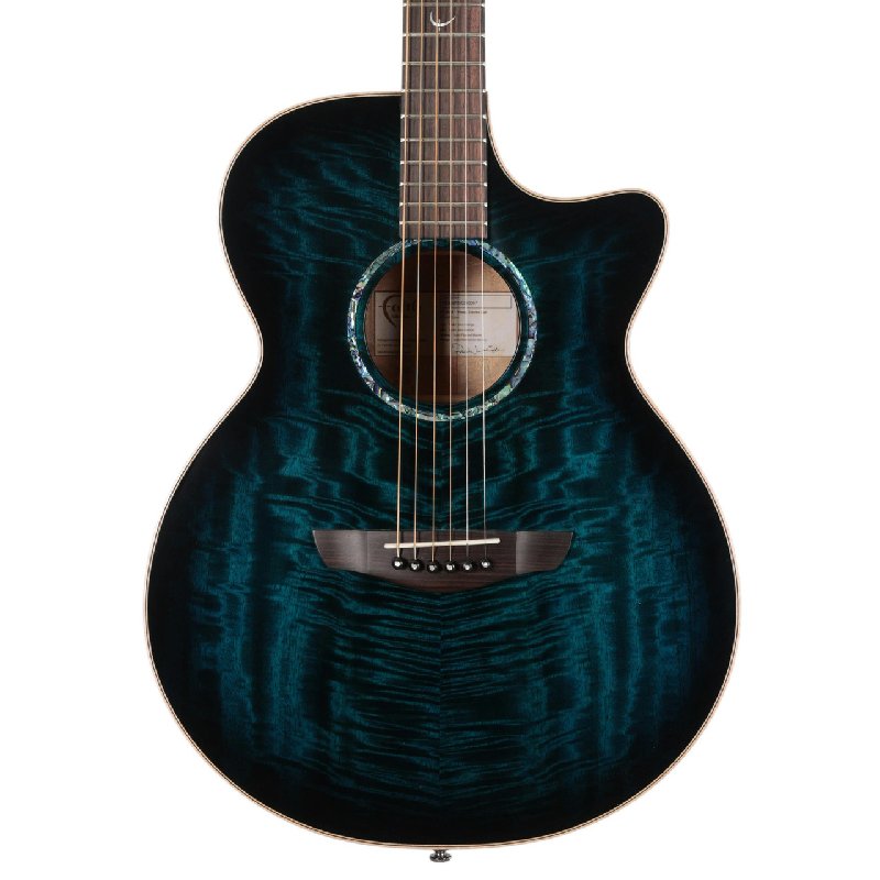Faith Venus Blue Moon Burst Mango Electro Acoustic Guitar with Hardcase