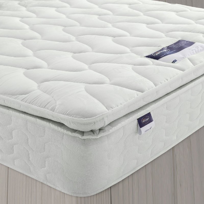 Silentnight Miracoil Pillowtop Mattress - Kingsize (150x200cm, Firm)