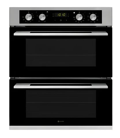 Caple C4246 Black Built Under Double Electric Oven with Manual Cleaning