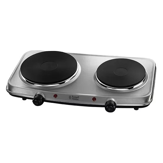Russell Hobbs 15199 Double Boiling Ring Mini Hob in Stainless Steel