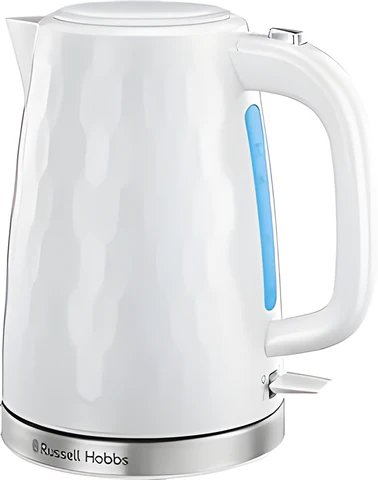 Russell Hobbs 26050 Honeycomb White Plastic Kettle, 1.7L