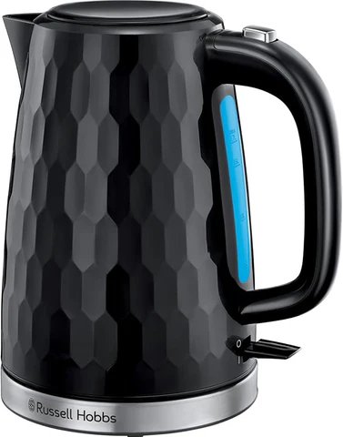 Russell Hobbs 26051 Honeycomb Black Plastic Electric Kettle, 1.7L Capacity