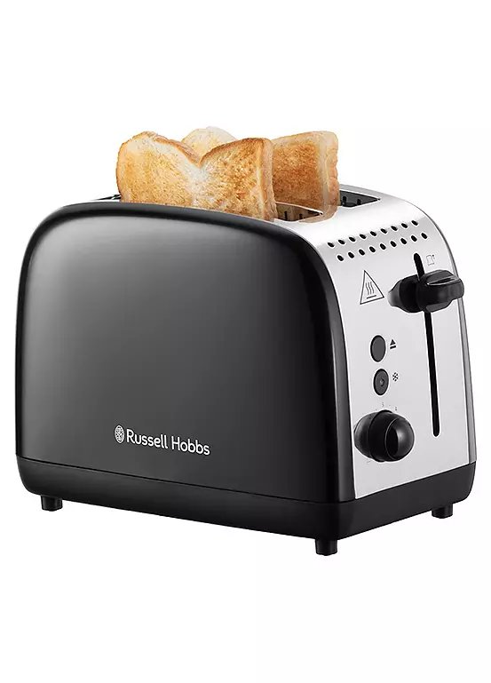 Russell Hobbs 26550 2 Slice Stainless Steel Toaster - Black
