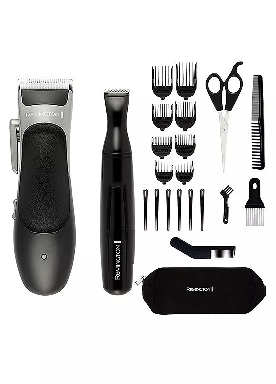 Remington Stylist Hair Clipper & Detail Trimmer HC367 with 8 Combs