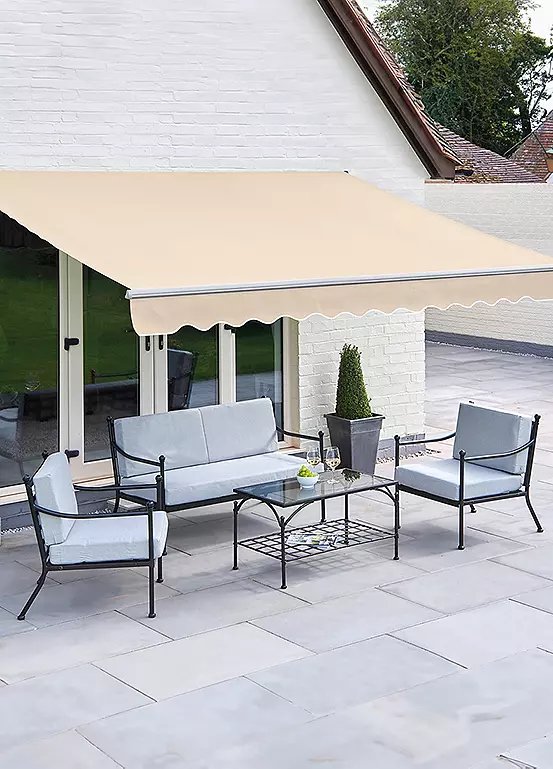 Greenhurst Balmoral Beige Easy Fit Garden Awning - 2.5m