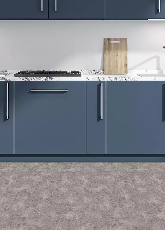 Arthouse Textured Peel and Stick Vinyl Floor Tiles, Pack of 10, Grey
