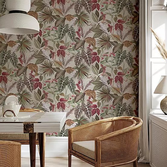 Arthouse Vintage Parrot Multi Wallpaper, Paste the Paper, 53cm x 10.05m Roll