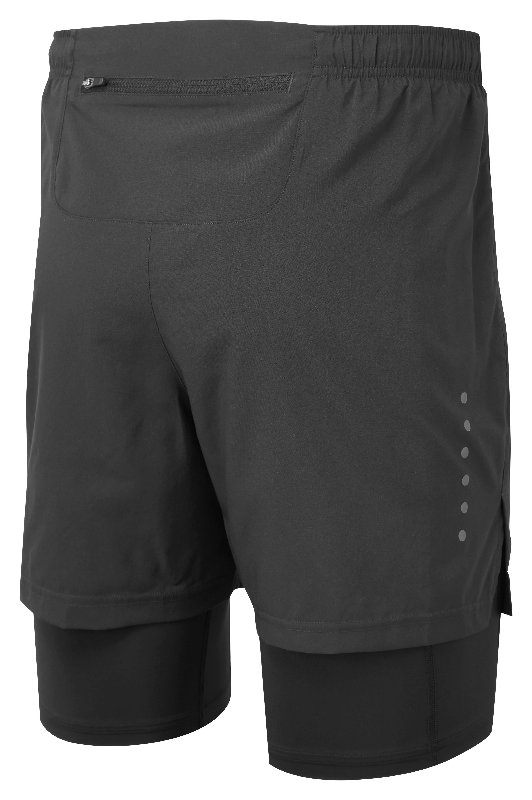 Ronhill Core Twin 2-in-1 Men's Running Shorts in Black