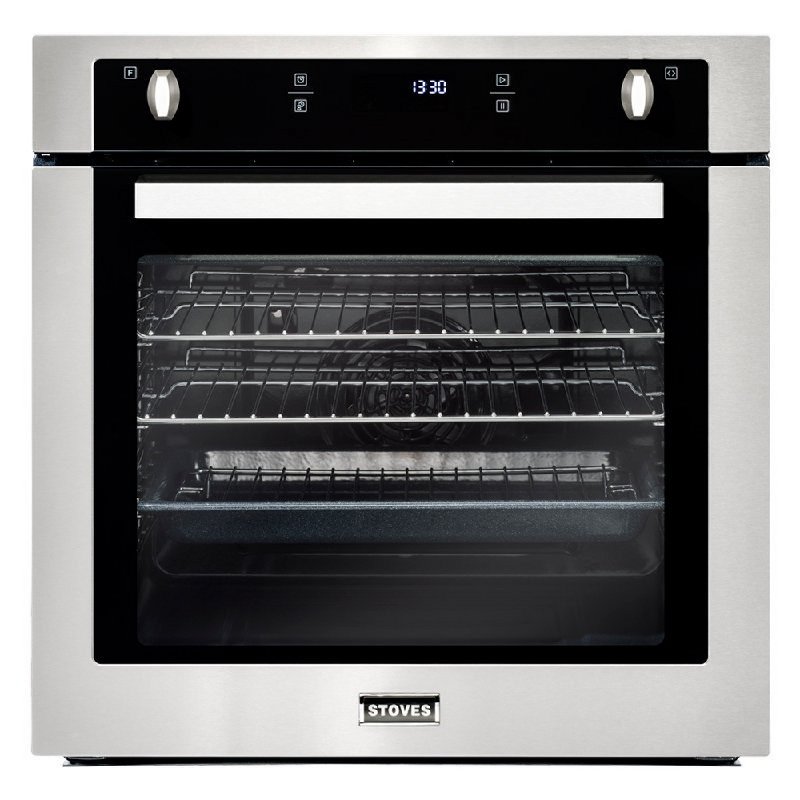 Stoves SEB602PY Stainless Steel Built-In Single Oven, 73L Capacity, Pyrolytic Cleaning, A Energy Rating