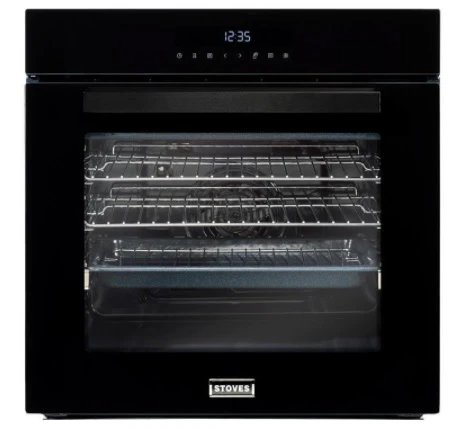 Stoves SEB602PY Built-In Multifunction Single Electric Oven, 70L Capacity, Black, Pyrolytic Cleaning