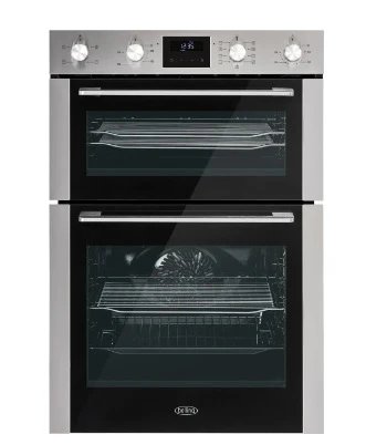 Belling BI903MFC Stainless Steel Built-In Electric Double Oven with Catalytic Cleaning