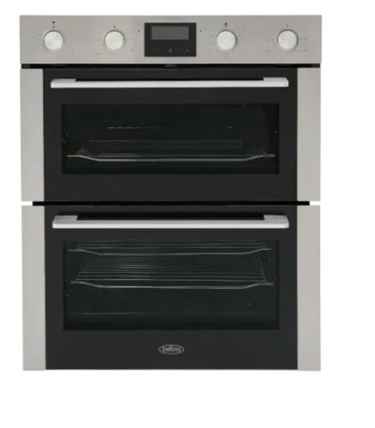 Belling BI703MFC Stainless Steel Built-under Electric Double Oven with Catalytic Cleaning