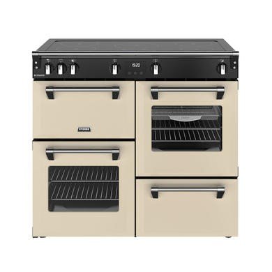 Stoves Richmond 100cm Electric Induction Range Cooker in Cream, Refurbished Grade A2