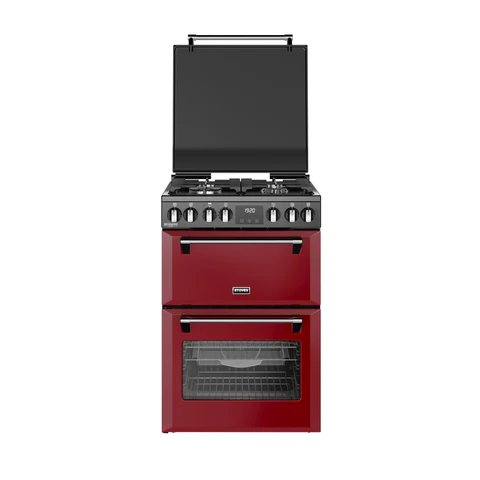 Stoves DX MRA RICH 60DF Garnet Red 60cm Dual Fuel Range Cooker with 4 Burners