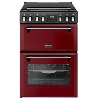 Stoves DX MRA RICH 60Ei RTY GAR Red Dual Fuel Range Cooker - 70L Main Oven - A Rated