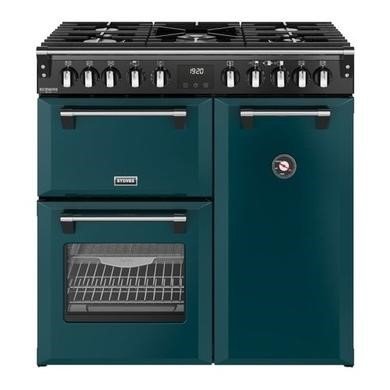 Stoves Richmond 90cm Dual Fuel Range Cooker with AirFry - Green