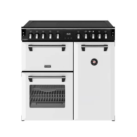 Stoves Deluxe 90cm Range Cooker - White - Induction - 444412010