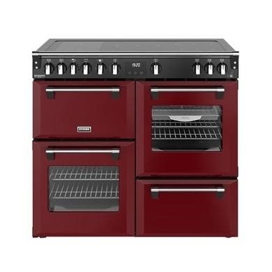 Stoves Richmond DX 100cm Electric Induction Range Cooker in Garnet Red