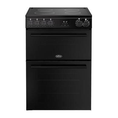 Belling Vision 60Ei Black Induction Electric Cooker with Double Oven - Model 444412058