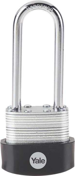 Yale Y125B Long Shackle Laminated Steel Padlock 40mm