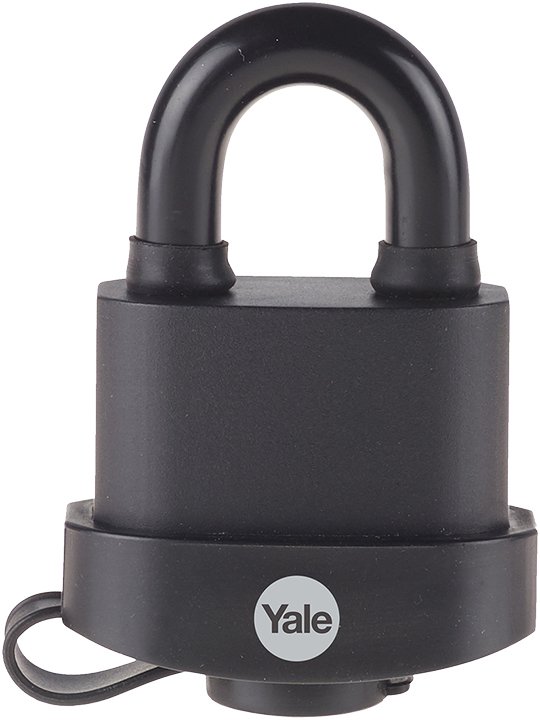 Yale Y220B Black Weatherproof Padlock 51mm