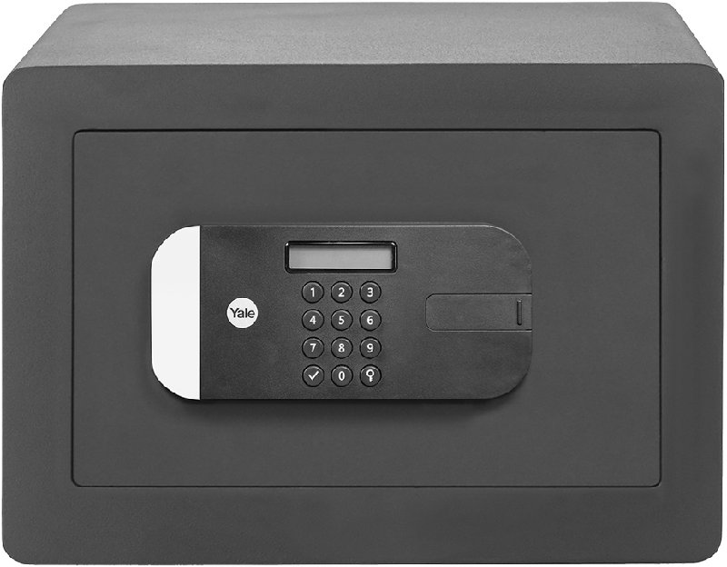 Yale Maximum Security Home Safe with Electronic Lock, Dark Grey, 250 x 350 x 300mm