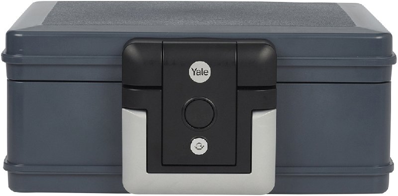 Yale Small 35.40cm Fire & Waterproof Key Lock Chest in Dark Grey