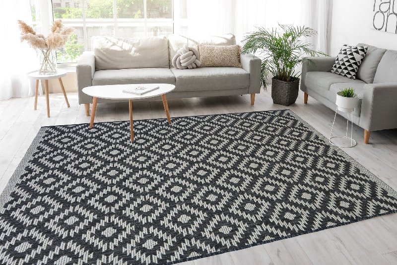 Genesis Grey Indoor Outdoor Rug, 160cm x 230cm