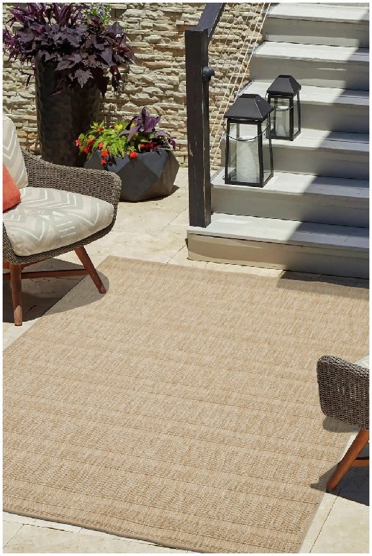 Homemaker Jute Look Outdoor Rug Natural, 200 x 290 cm