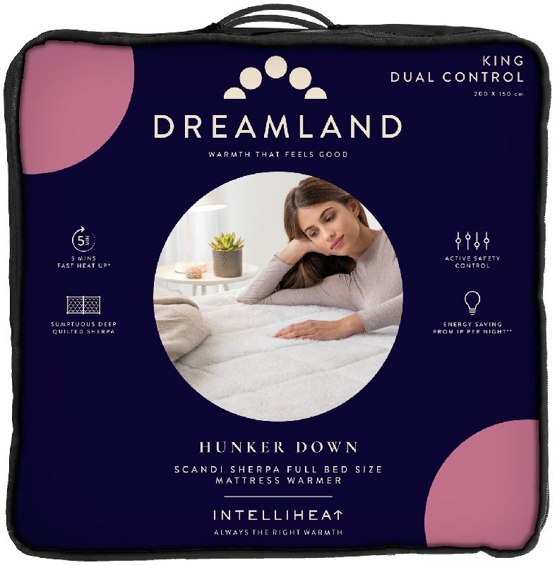 Dreamland Sherpa Electric Underblanket Dual Control - King Size