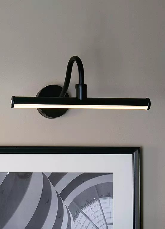 Searchlight Vantage Rechargeable LED Picture Light in Black