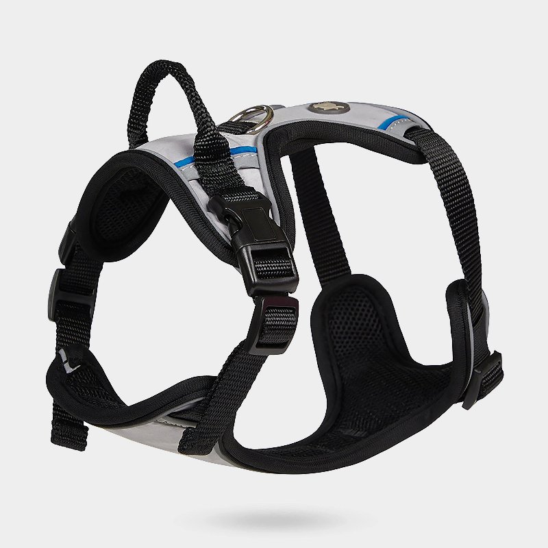 Petface Outdoor Paws Adventure Harness Sling in Silver/Grey, Small Size (32-45cm chest)