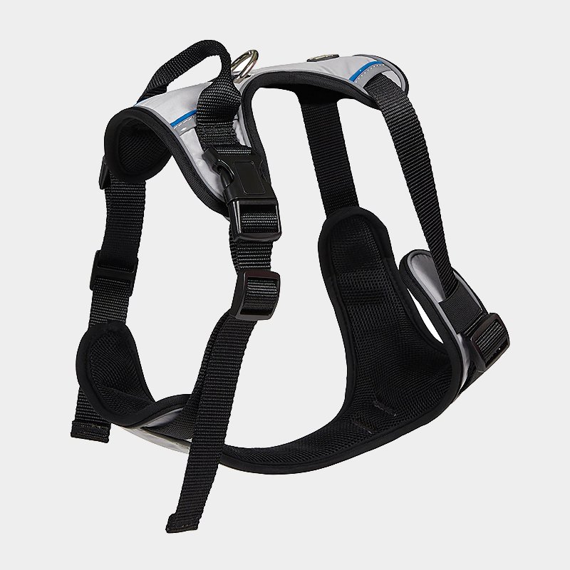Petface Outdoor Paws Adventure Dog Harness in Silver/Grey, Large Size (45-81cm chest)