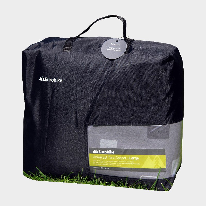 Eurohike Universal Large Tent Carpet with Foam Midlayer, Soft Fleece Upper and Waterproof Base, 265cm x 280cm, Grey