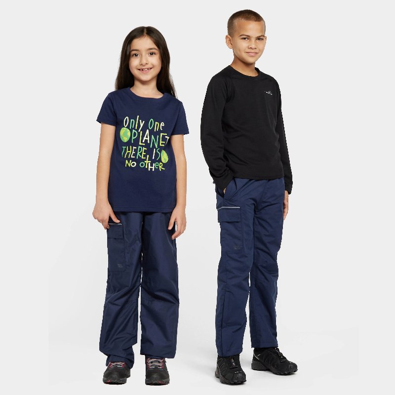 Peter Storm Kids Storm II Waterproof Trousers in Navy