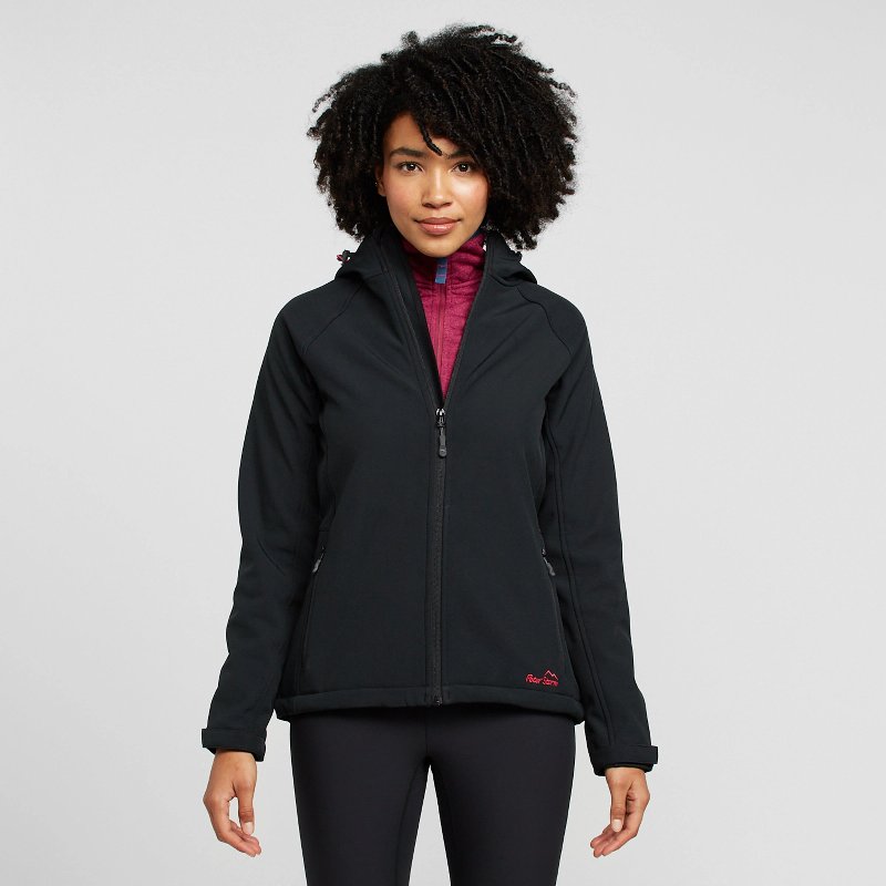 Peter Storm Women's Hooded Softshell Jacket II in Black