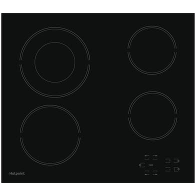 Hotpoint HR612CH 58cm 4 Zone Ceramic Hob in Black - Refurbished Grade A1