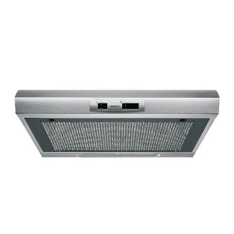 Hotpoint PSLMO65FLSX 60cm Visor Cooker Hood in Stainless Steel - Refurbished