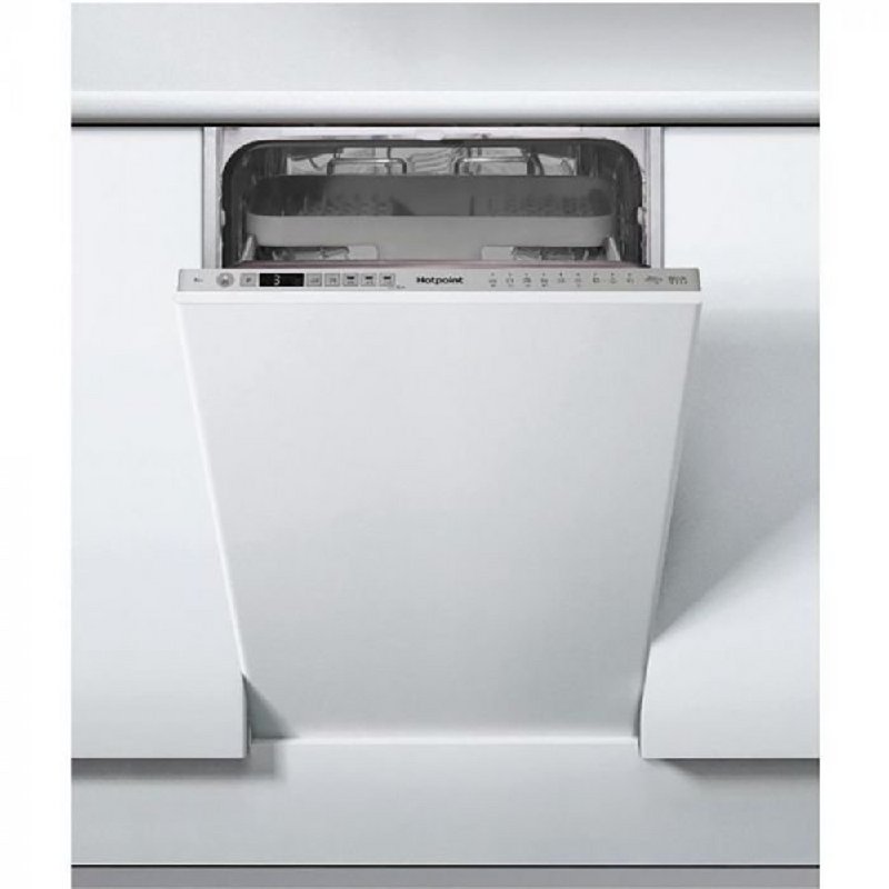 Hotpoint HSIO3T223WCEUKN Integrated Slimline Dishwasher in Silver - 10 Place Settings
