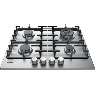 Hotpoint PPH60GDFIXUK 60cm 4 Burner Gas Hob in Stainless Steel