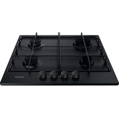 Hotpoint PPH60PFNB 58cm 4 Burner Gas Hob in Black
