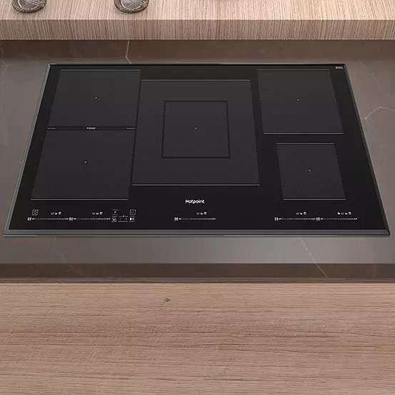 Hotpoint TT 1090 BA 90cm Black Induction Hob with My Menu